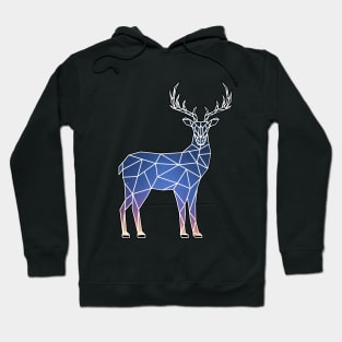 Deer and the night sky Hoodie